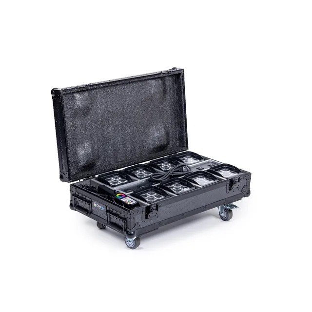 ColorKey 8-pc Charging Road Case for MobilePar Mini Hex 4 MKII