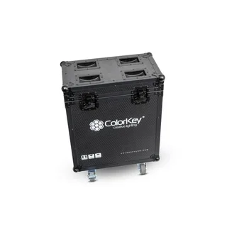 ColorKey 2-pc Creator Flight Case for Spot 250 w/ Casters (All Black)