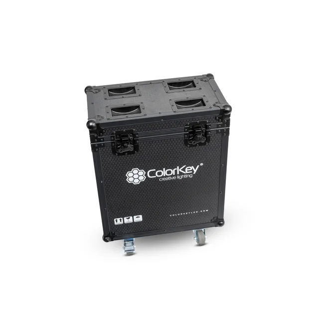 ColorKey 2-pc Creator Flight Case for Spot 250 w/ Casters (All Black)