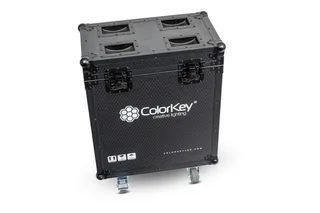 ColorKey 2-pc Creator Flight Case for Spot 250 w/ Casters (All Black) gallery 1