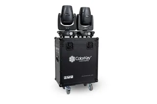 ColorKey 2-pc Creator Flight Case for Spot 250 w/ Casters (All Black) gallery 2