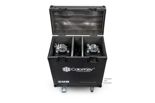 ColorKey 2-pc Creator Flight Case for Spot 250 w/ Casters (All Black) gallery 3