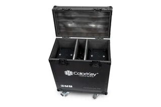 ColorKey 2-pc Creator Flight Case for Spot 250 w/ Casters (All Black) gallery 4