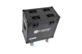 ColorKey  2-pc Creator Flight Case for BX7 Wash w/ Casters (All Black) gallery 1
