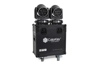 ColorKey  2-pc Creator Flight Case for BX7 Wash w/ Casters (All Black) gallery 2
