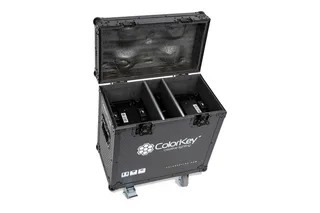 ColorKey  2-pc Creator Flight Case for BX7 Wash w/ Casters (All Black) gallery 4
