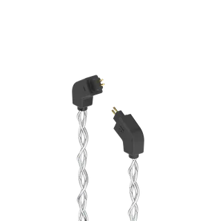 Dekoni Audio Ensemble Post-Split 2-Pin IEM Connectors with Silver Braided Cable gallery 1
