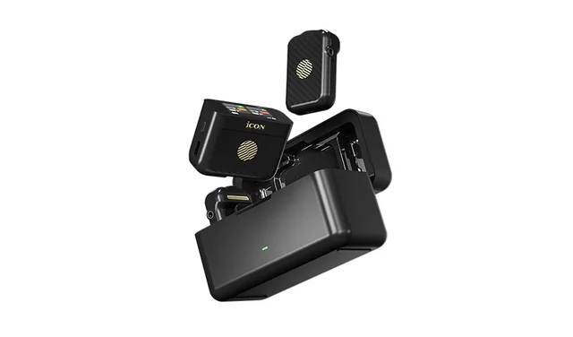 iCON Pro Audio AirMic Pro Wireless Microphone System with Charging Case (Black)