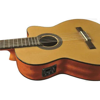 Eko Vibra 150 CW EQ Cutaway Classical-Electric Guitar – Natural gallery 1
