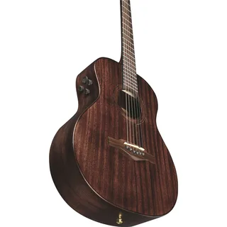 Eko Marco Polo T500e MM All-Solid Travel Acoustic-Electric Guitar – Mahogany Open Pore gallery 2