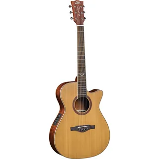 Eko EVO A350ce Auditorium Cutaway Acoustic-Electric Guitar – Natural