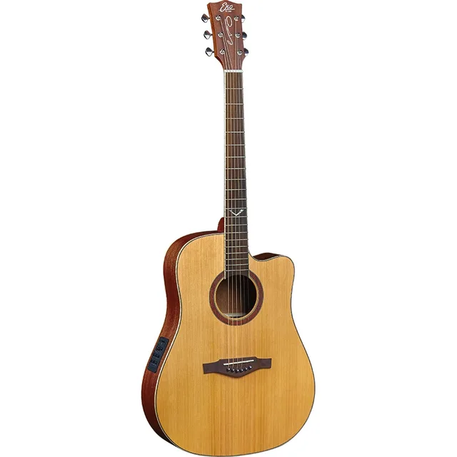 Eko EVO D350ce Dreadnought Cutaway Acoustic-Electric Guitar – Natural