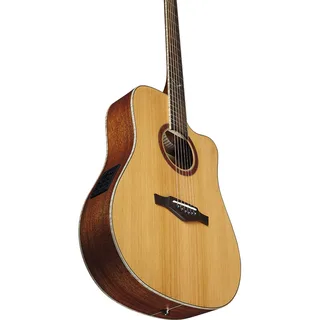 Eko EVO D350ce Dreadnought Cutaway Acoustic-Electric Guitar – Natural gallery 2