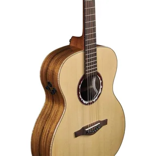 Eko ALPS J450E Grand Auditorium Acoustic-Electric Guitar – Solid Italian Red Spruce / 3-Layer Koa gallery 3