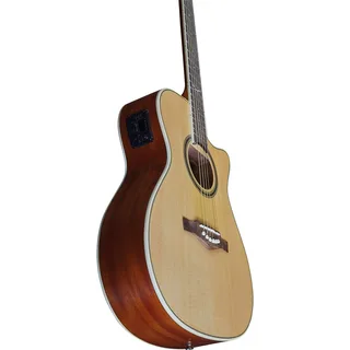 Eko NXT A100ce Auditorium Cutaway Acoustic-Electric Guitar – Natural gallery 2