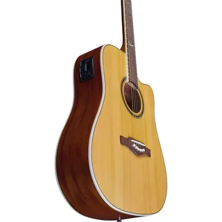 Eko NXT D100ce Dreadnought Cutaway Acoustic-Electric Guitar – Natural gallery 1