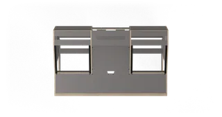 Sessiondesk OKTAV 2.0 Studio Desk with KEY big Keyboard Drawer - 80s Grey gallery 1