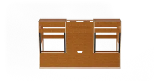 Sessiondesk OKTAV 2.0 Studio Desk with KEY big Keyboard Drawer - 60s Brown gallery 1