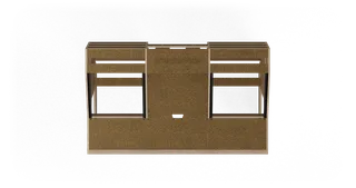 Sessiondesk OKTAV 2.0 Studio Desk with KEY big Keyboard Drawer - 50s Brown gallery 1