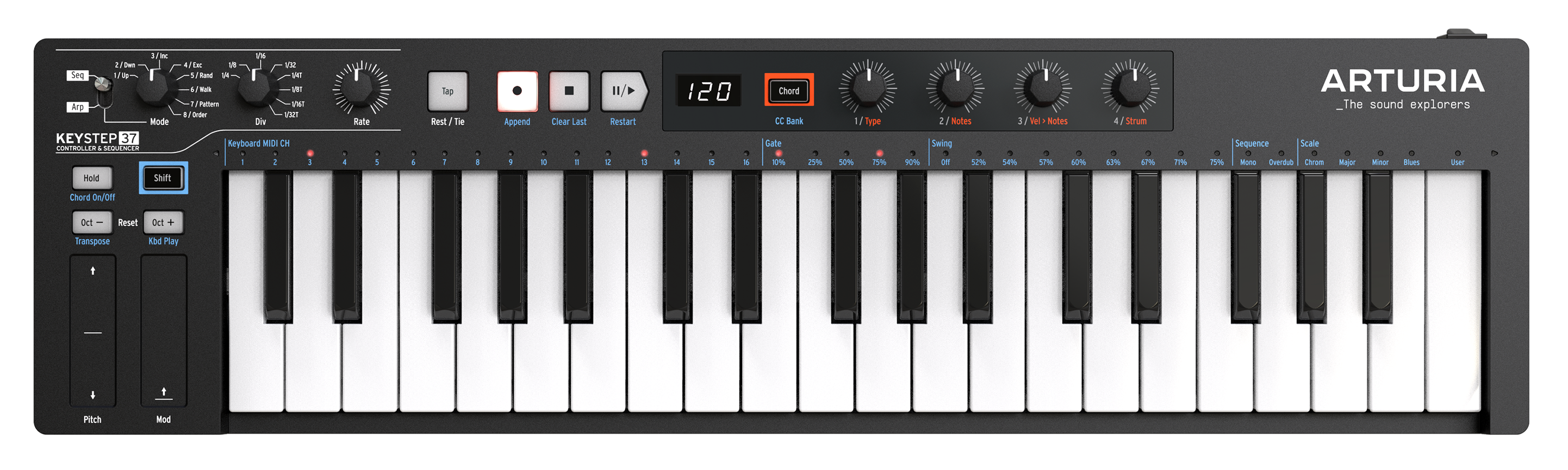 Arturia Keystep 37 Black Edition with Cables gallery 1