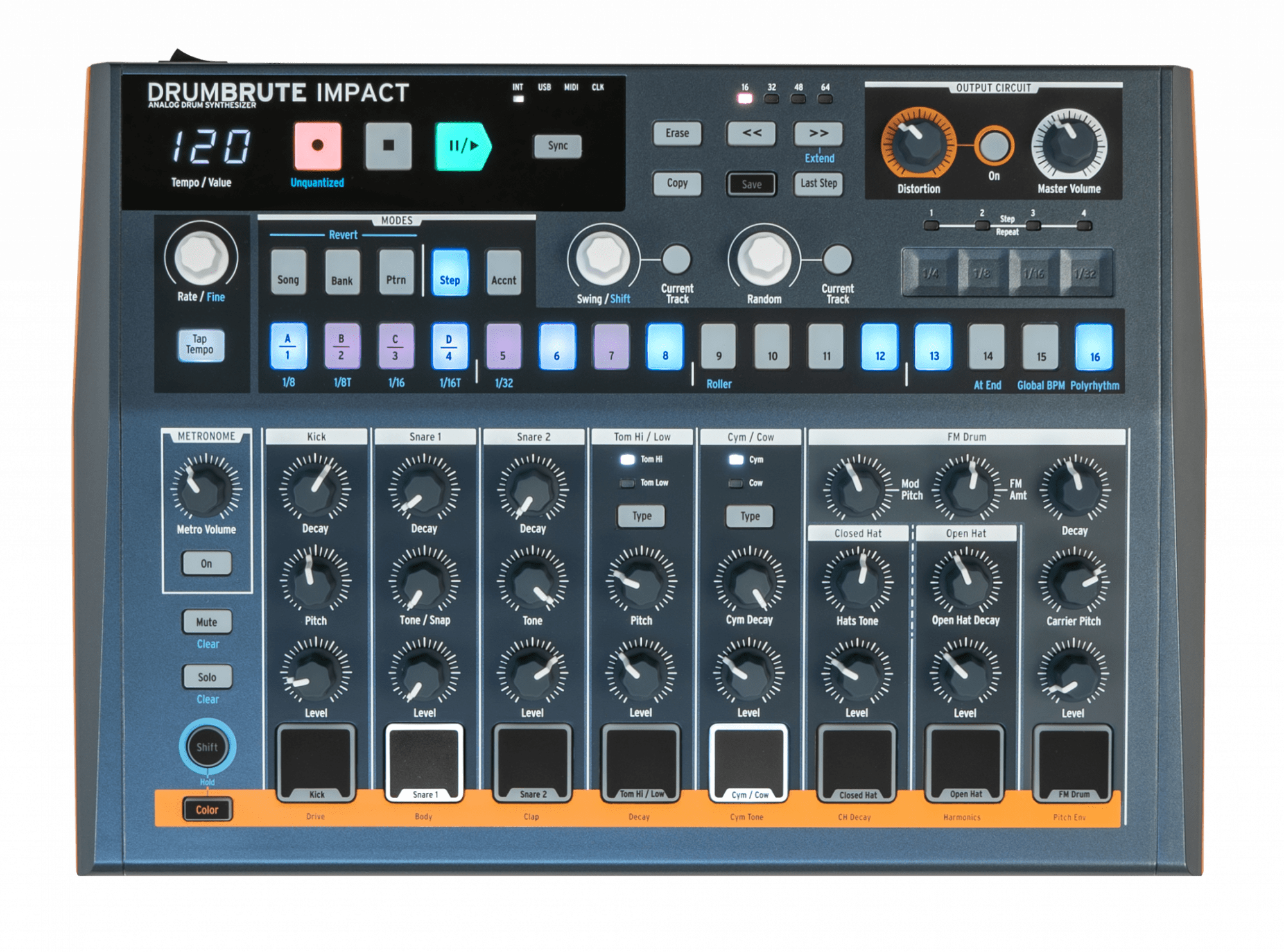 Arturia DrumBrute Impact Analog Drum Machine gallery 1