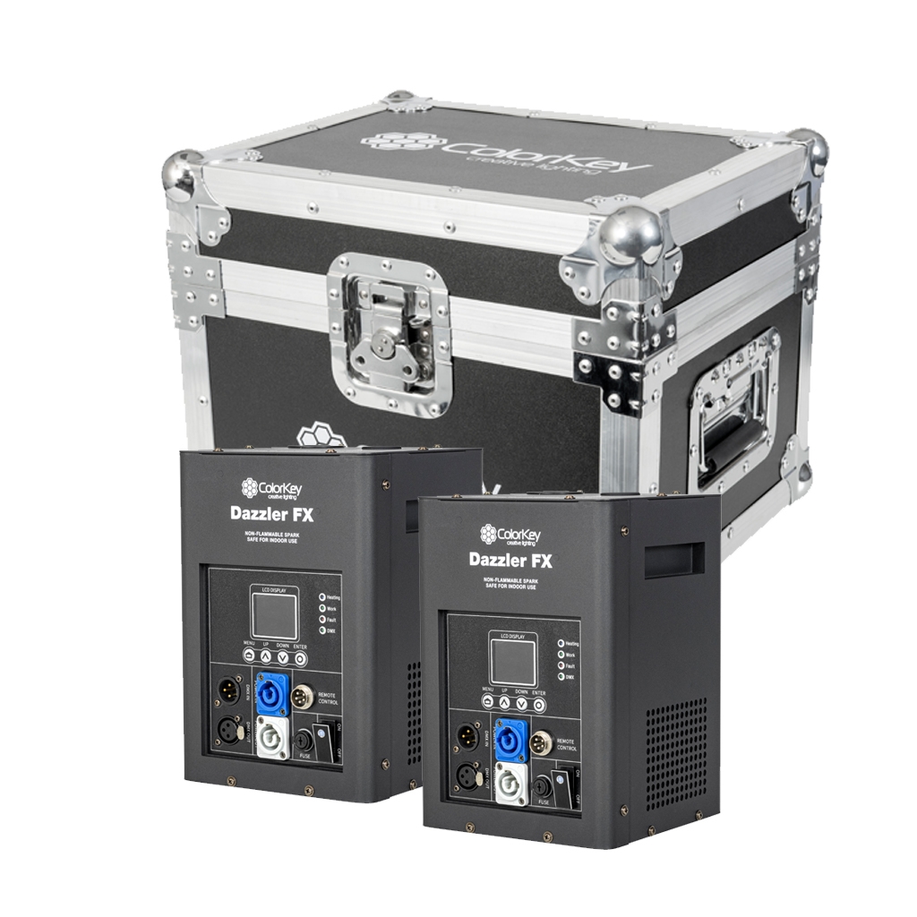 Two ColorKey Dazzler FX Machines with CKU-9030 Road Case (Black) gallery 1