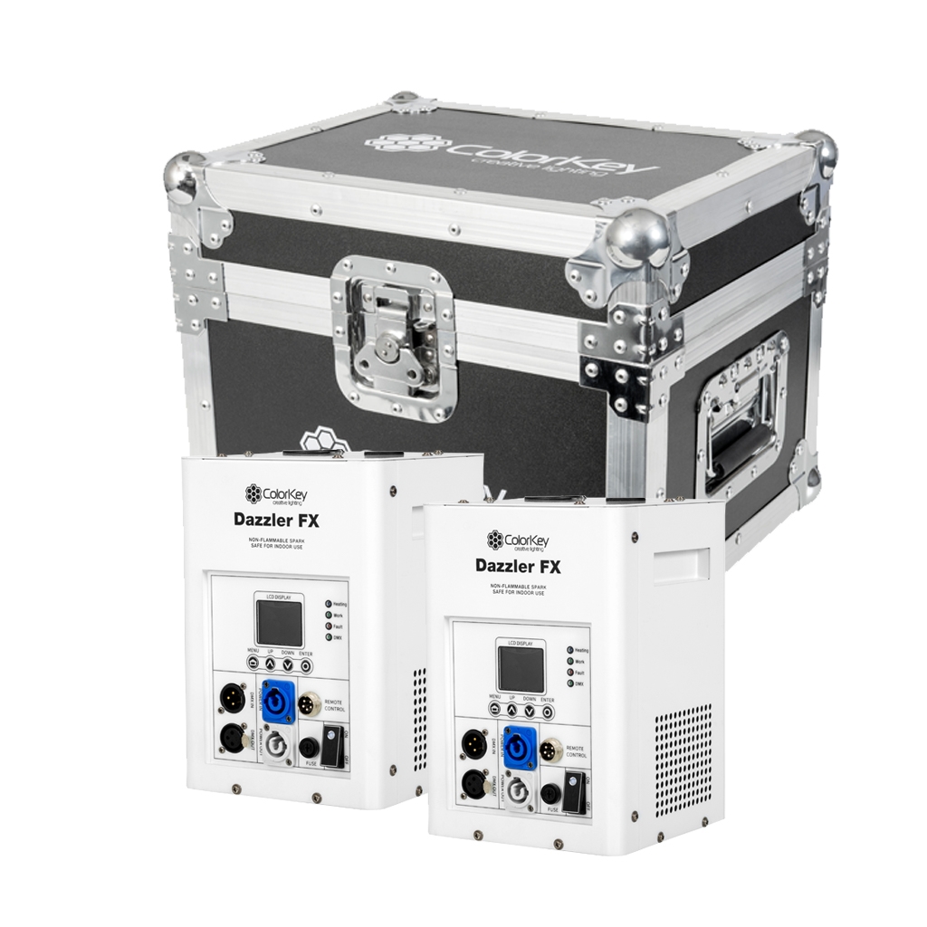 Two ColorKey Dazzler FX Machines with CKU-9030 Road Case (Black) gallery 2