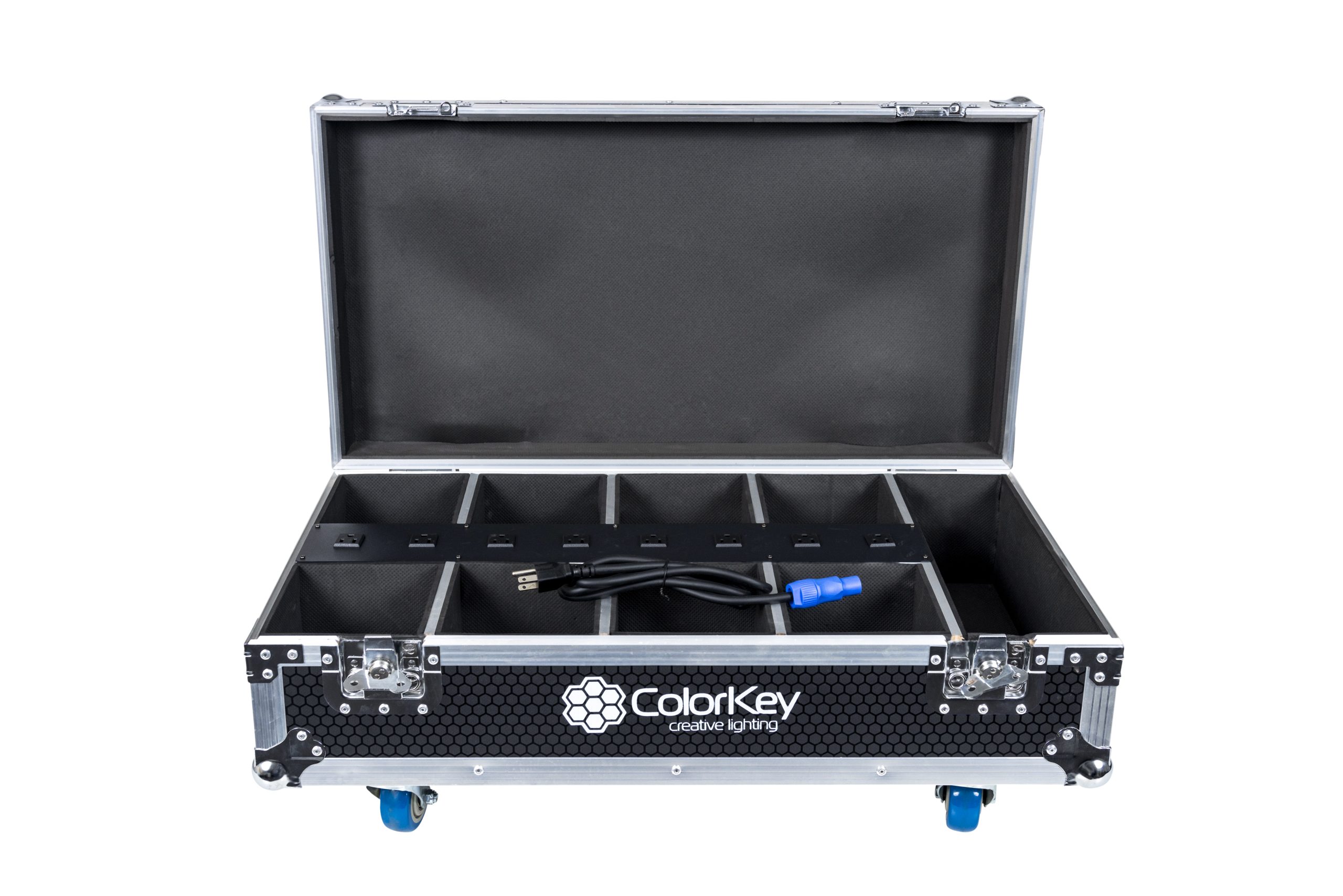 8-pc Charging Flight Case w/ Casters for MobilePar Mini HEX4 gallery 1