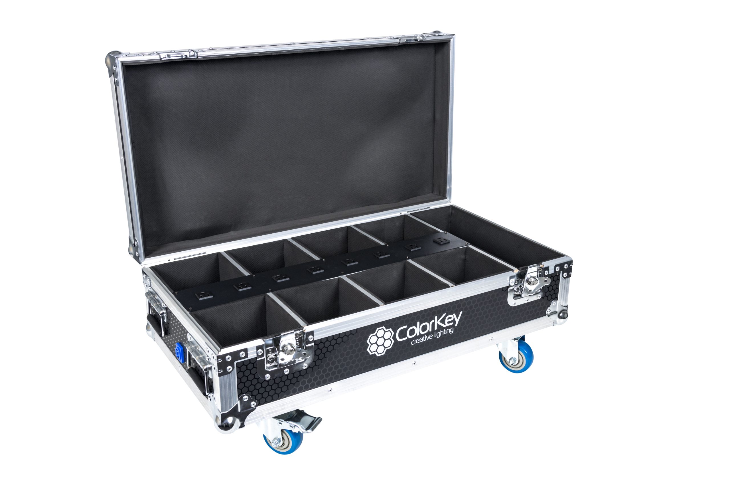 8-pc Charging Flight Case w/ Casters for MobilePar Mini HEX4 gallery 5