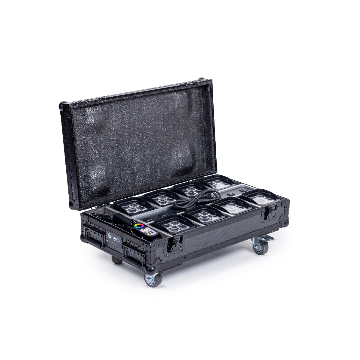 ColorKey 8-pc Charging Road Case for MobilePar Mini Hex 4 MKII gallery 1