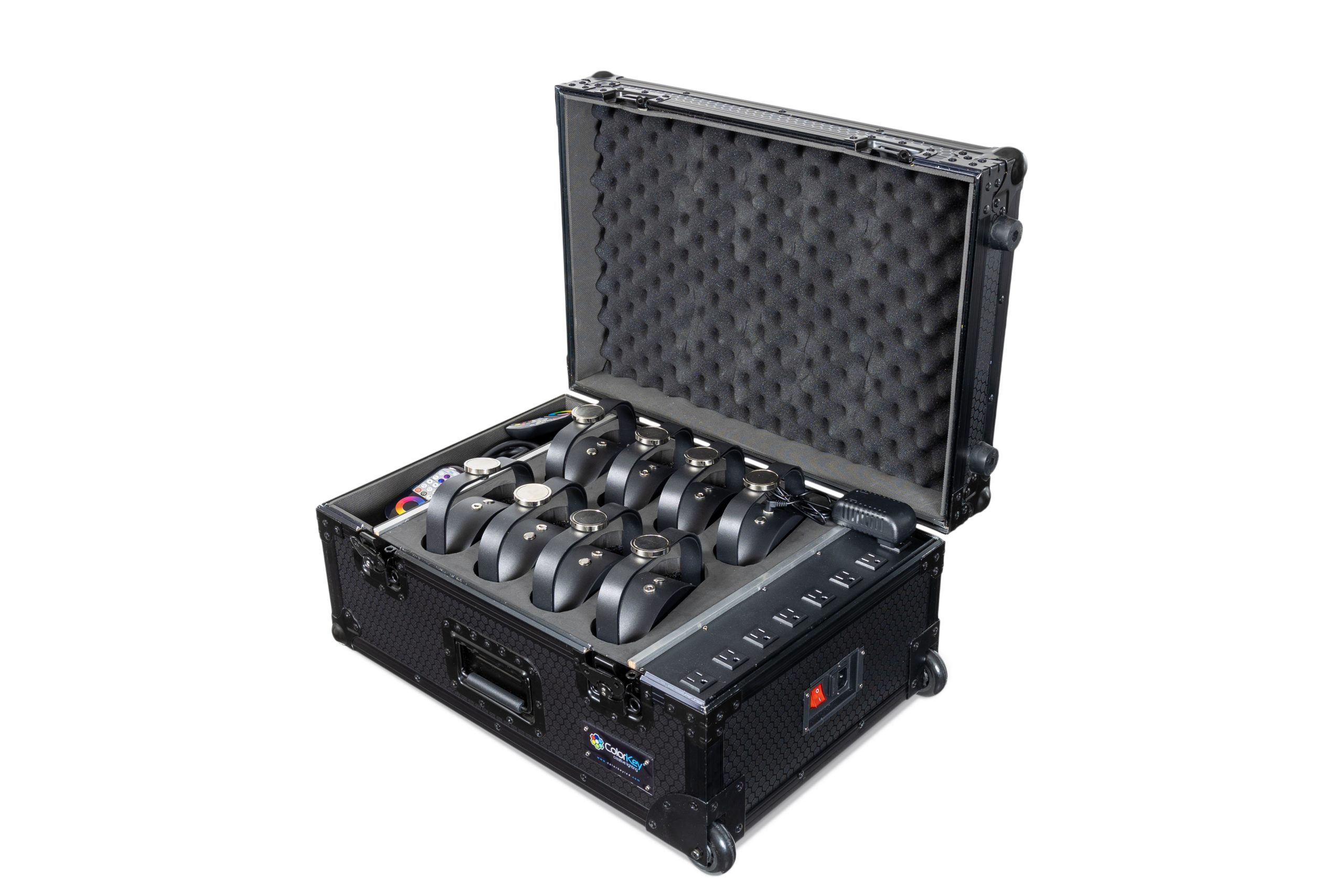 8-pc Charging Road Case Trolley for MobilePar HEX 5 (All Black) gallery 2