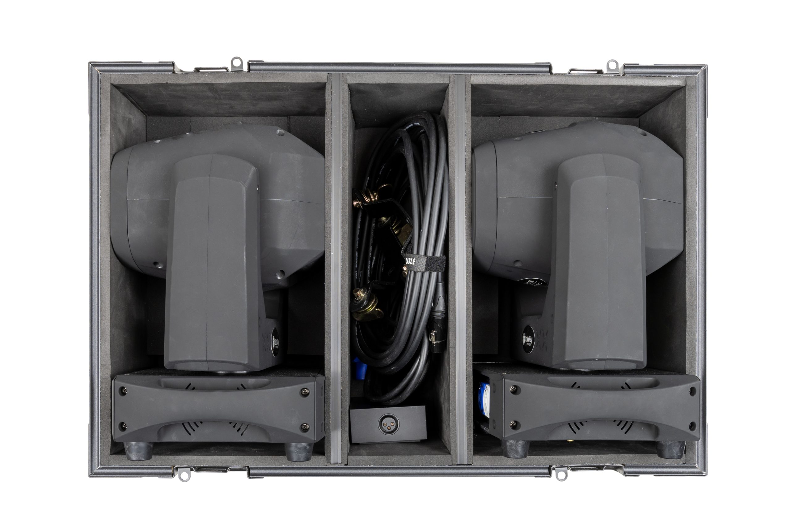 2-pc Flight Case Trolley for Mover Spot 150 (All Black) gallery 3