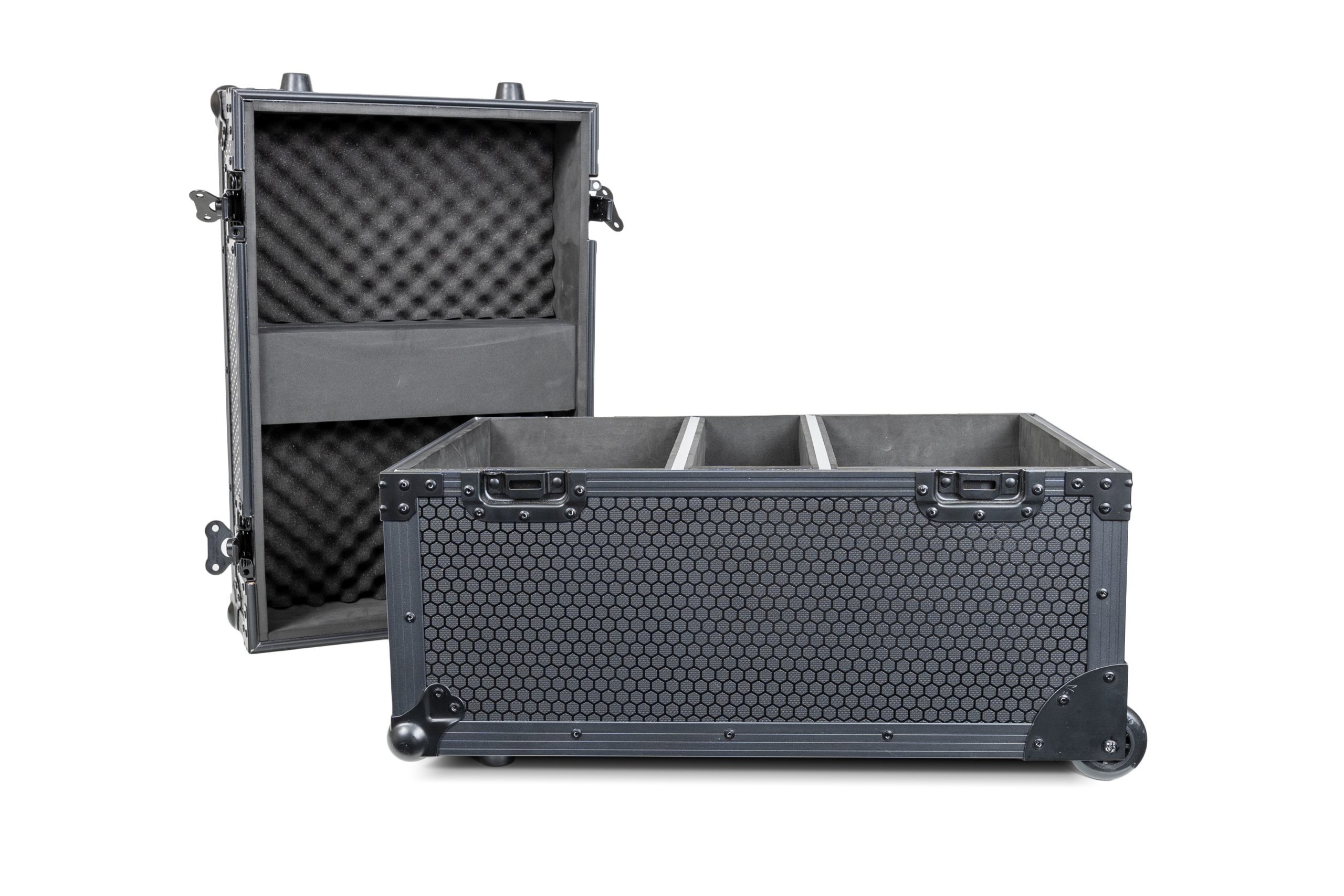 2-pc Flight Case Trolley for Mover Spot 150 (All Black) gallery 5