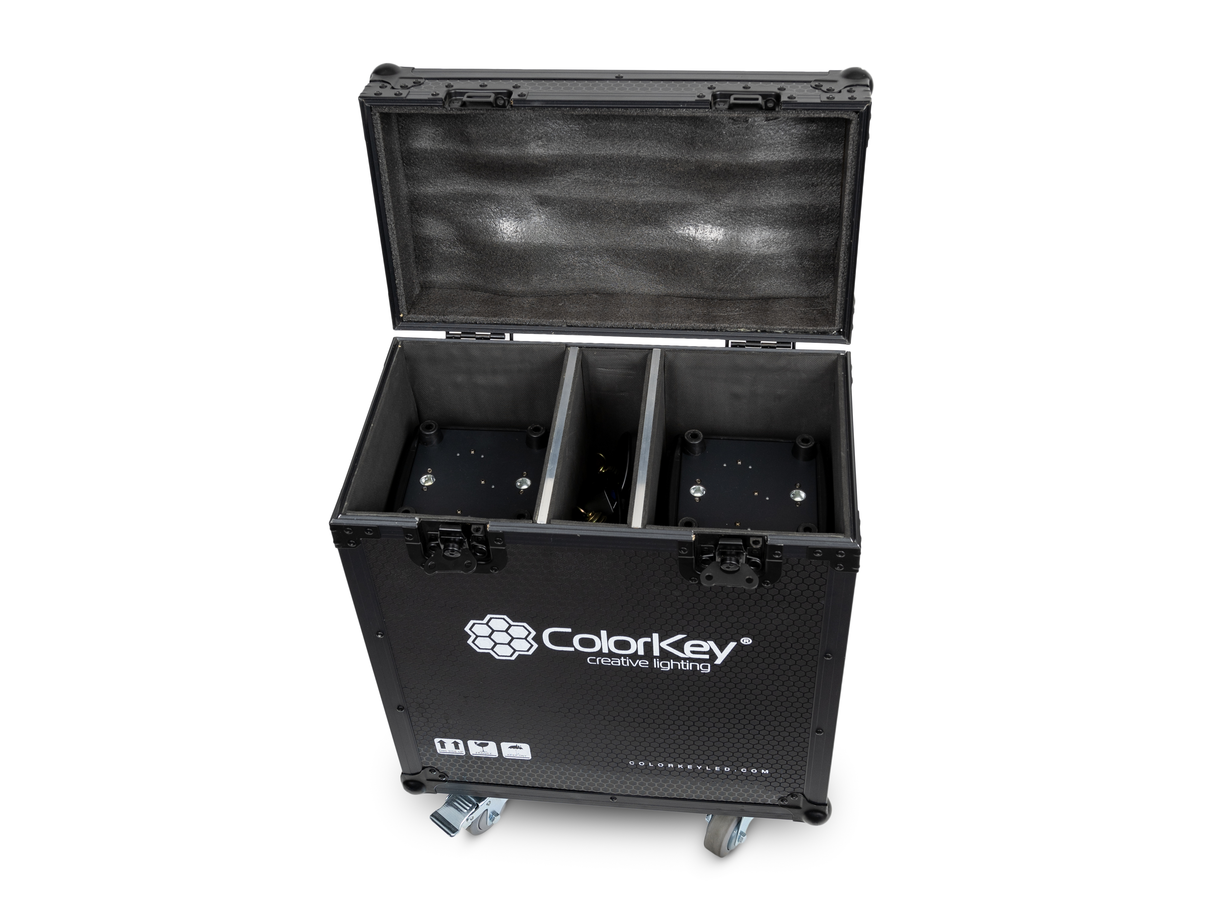 Colorkey 2-pc Creator Flight Case for Spot 250 w/ Casters (All Black) gallery 2