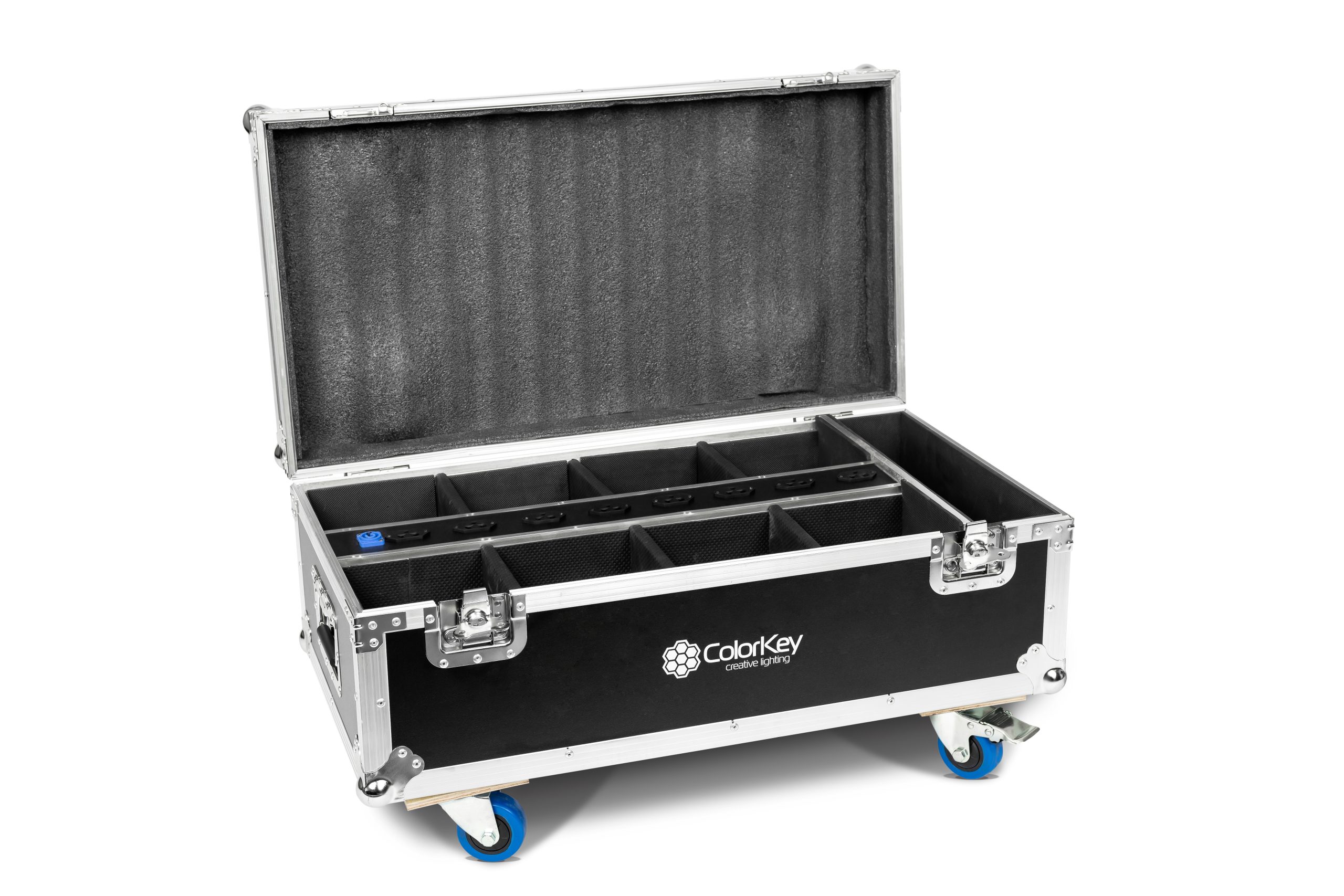 8-pc Charging Road Case w/ Casters for AirPar HEX 4 gallery 2