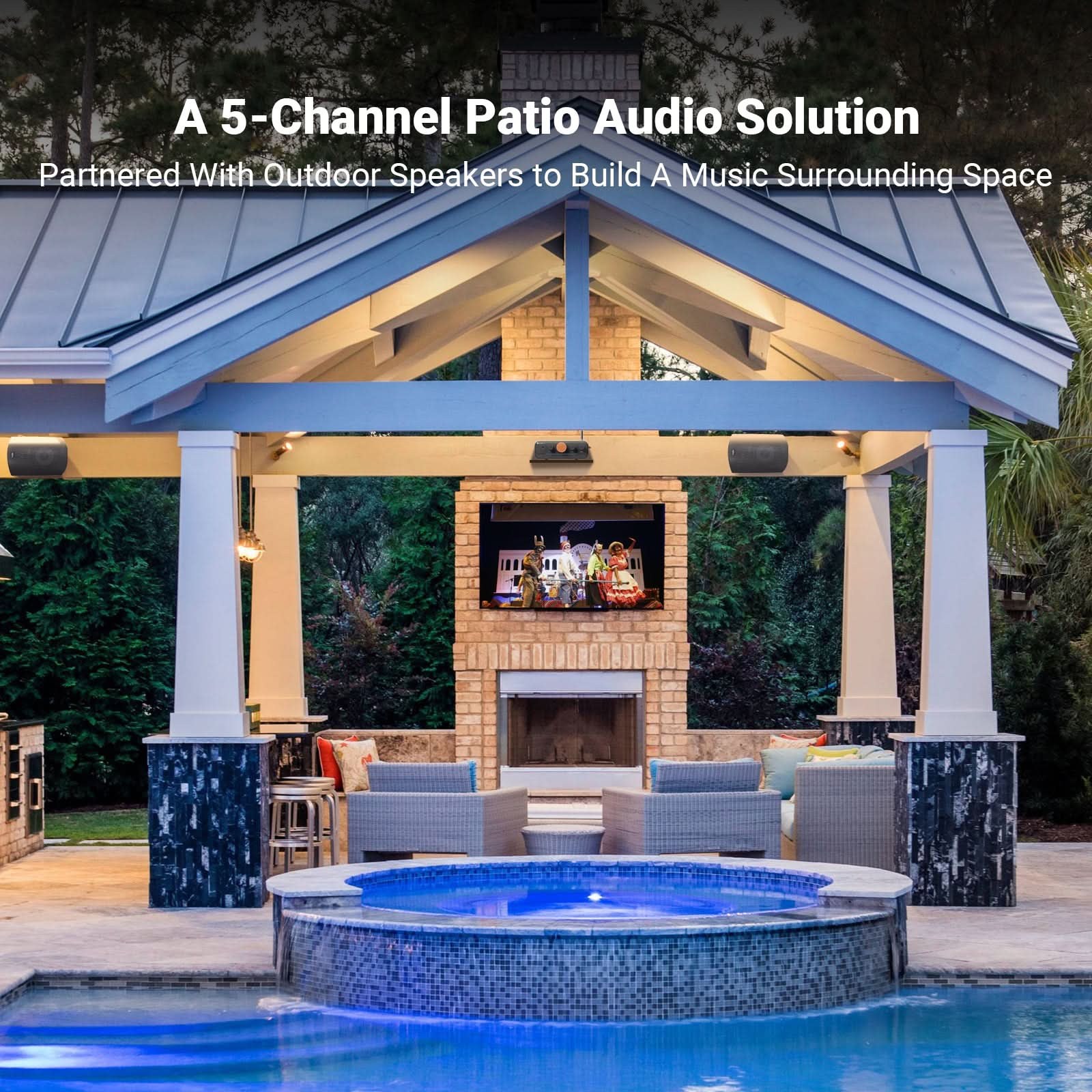 Fosi Audio HT4S 4-Channel Bluetooth Amplifier gallery 2