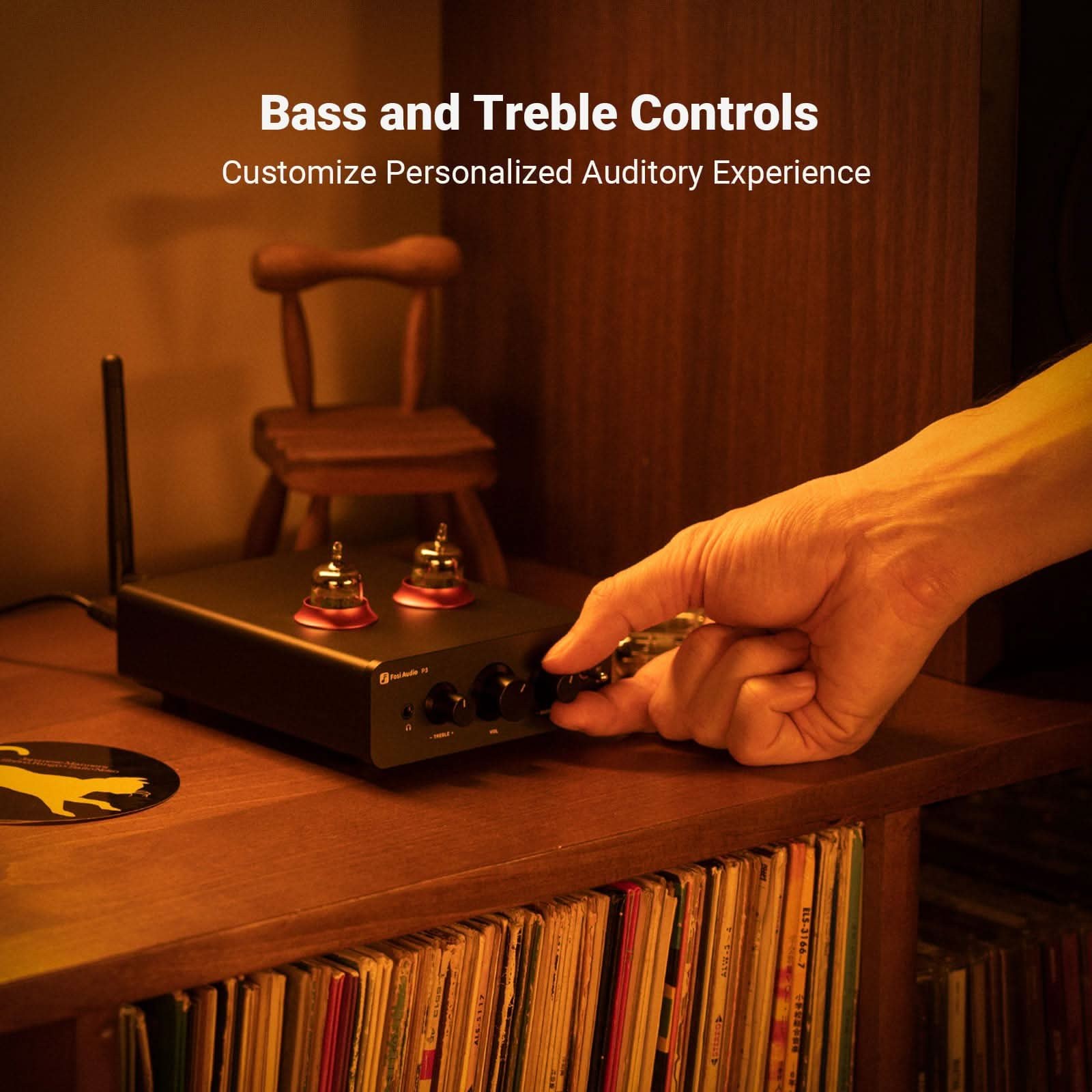 Fosi Audio P3 Bluetooth Tube Preamplifier gallery 3