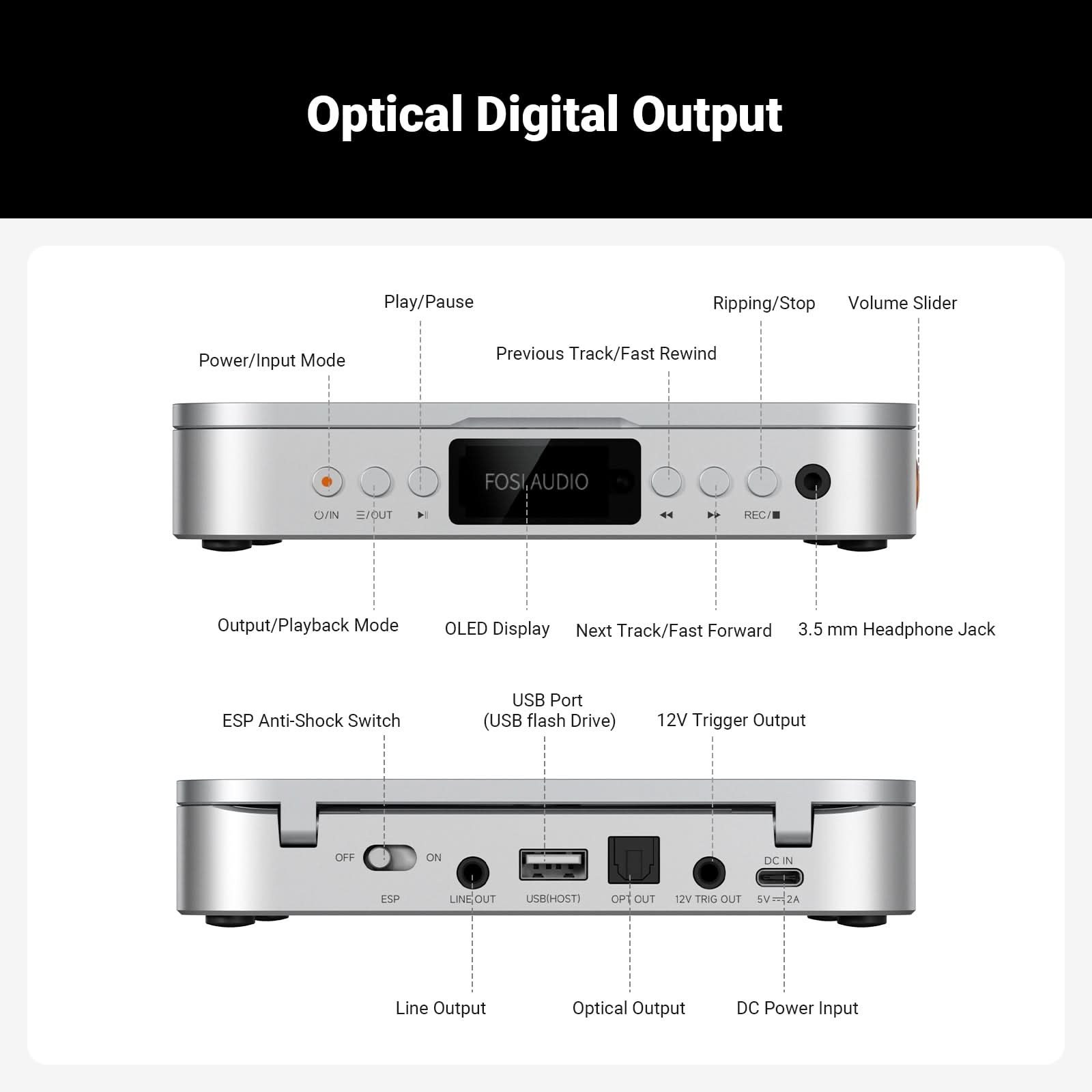 Fosi Audio Merak CD Player gallery 8
