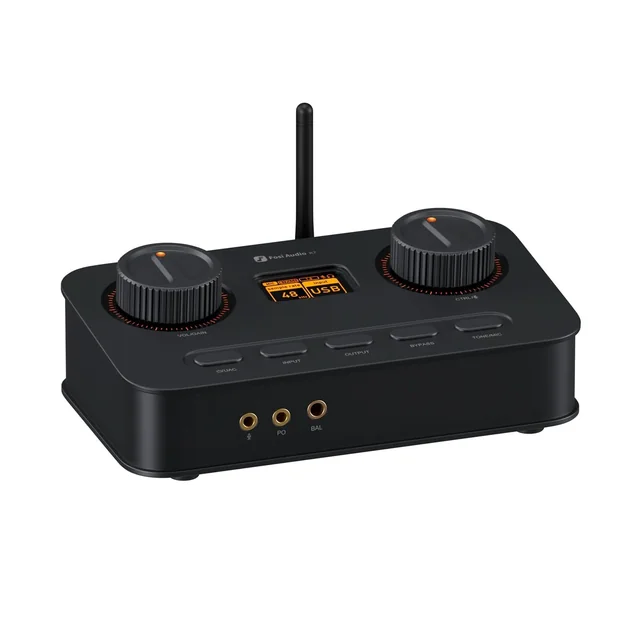 Fosi Audio K7 Gaming DAC/Headphone Amp, Black