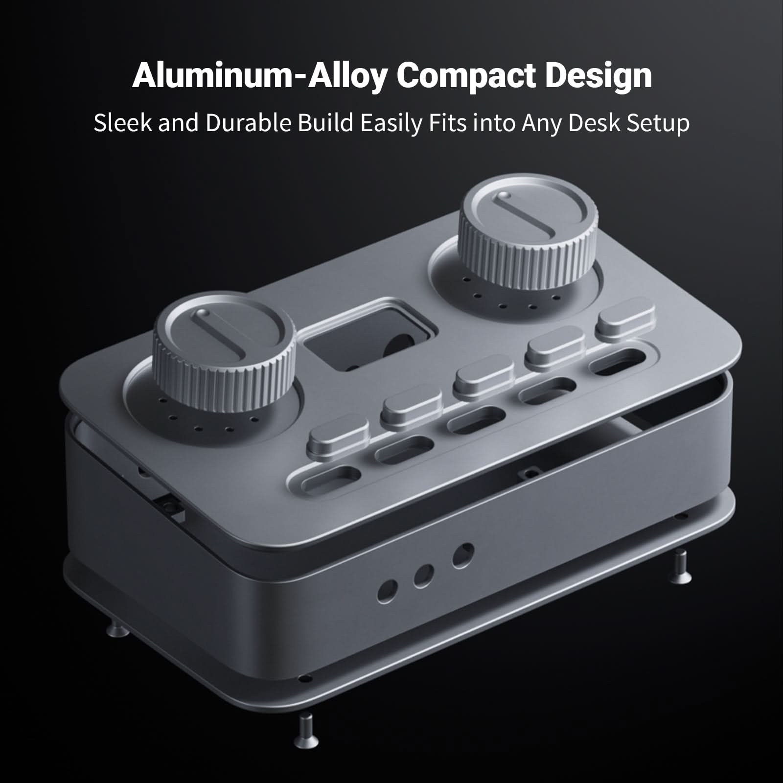Fosi Audio K7 Gaming DAC/Headphone Amp, Silver gallery 5