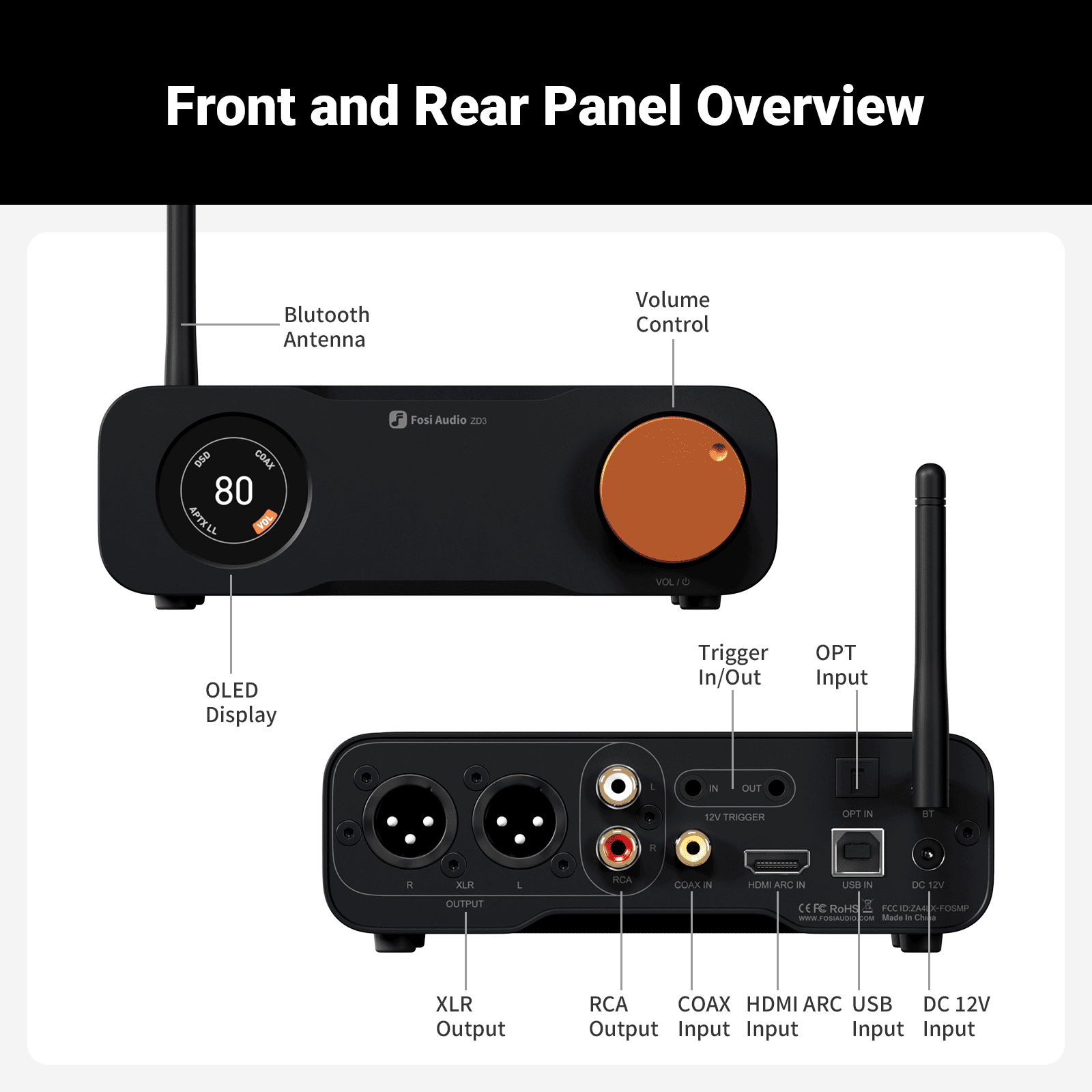 Fosi Audio ZD3 Desktop DAC/Preamp gallery 6