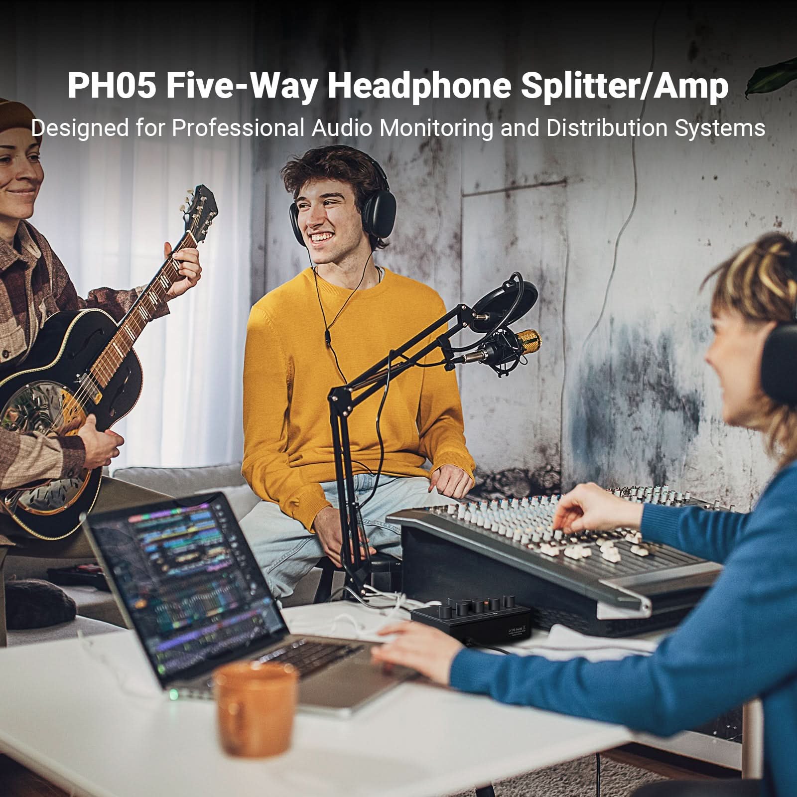 Fosi Audio PH05 5-Channel Headphone Amp gallery 1