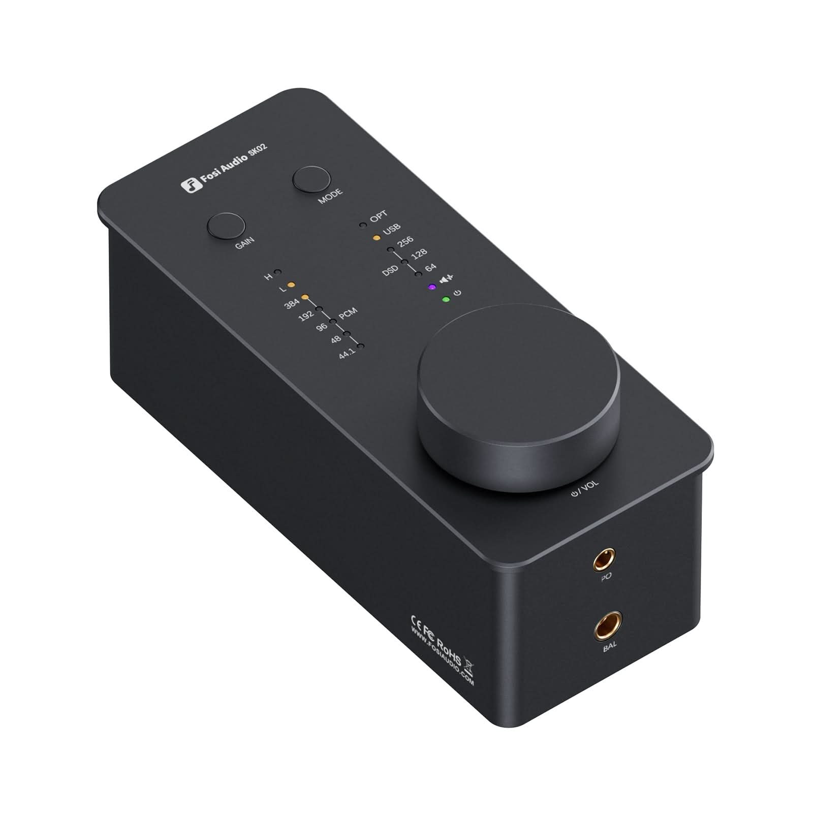 Fosi Audio SK02 Headphone Amp, Orange gallery 1