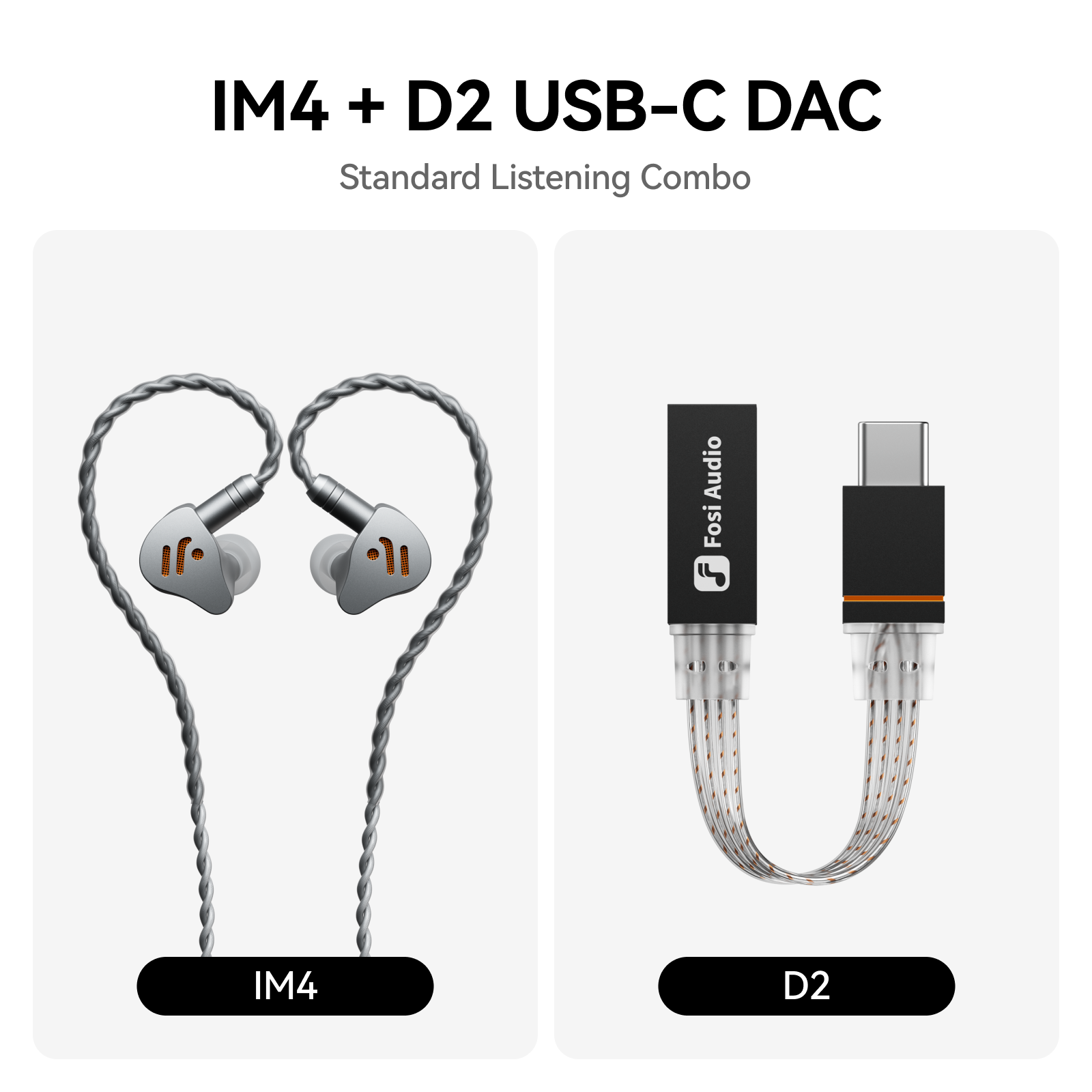 Fosi Audio IM4 In-Ear Monitors, Black gallery 7