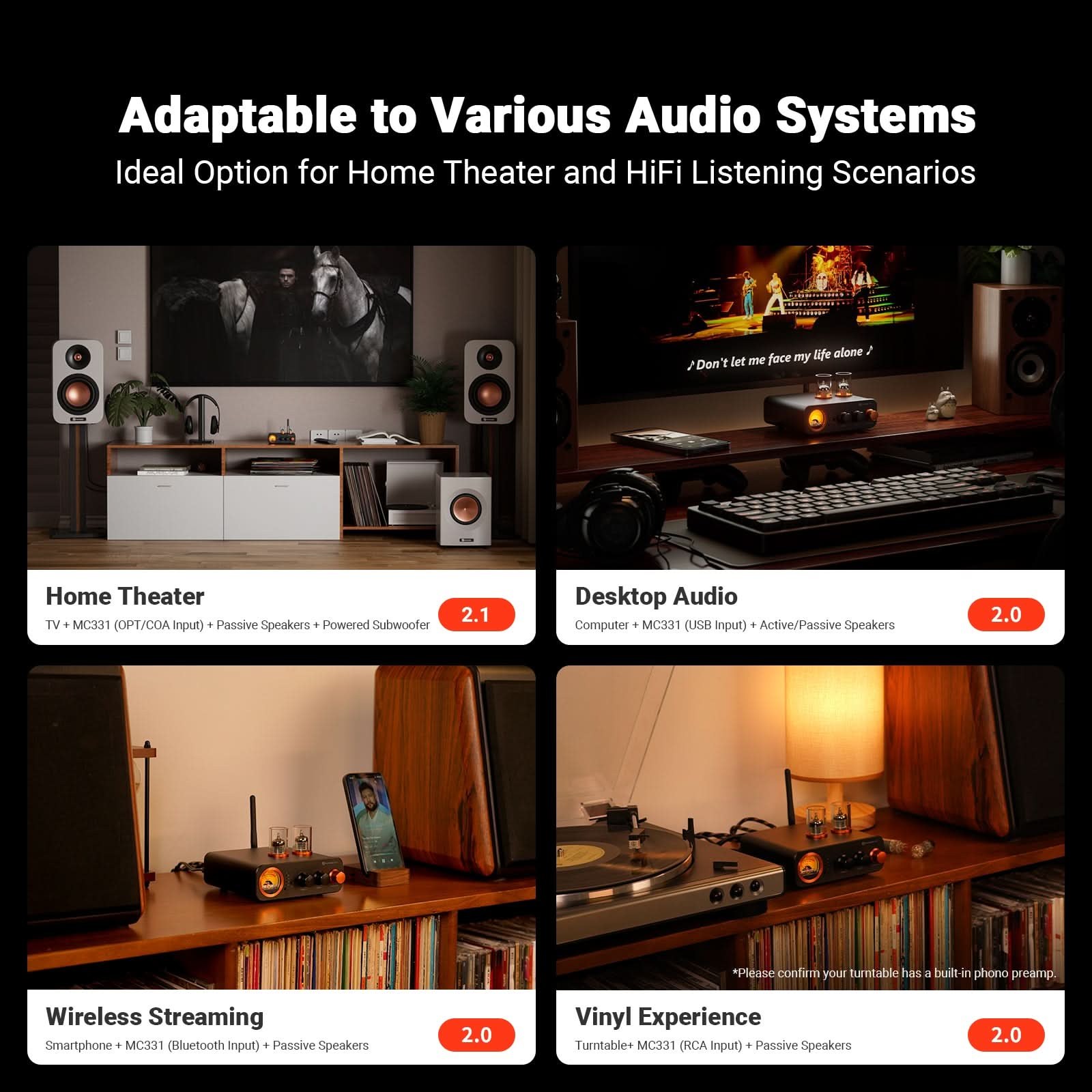 Fosi Audio MC331 Tube Integrated Amplifier gallery 4