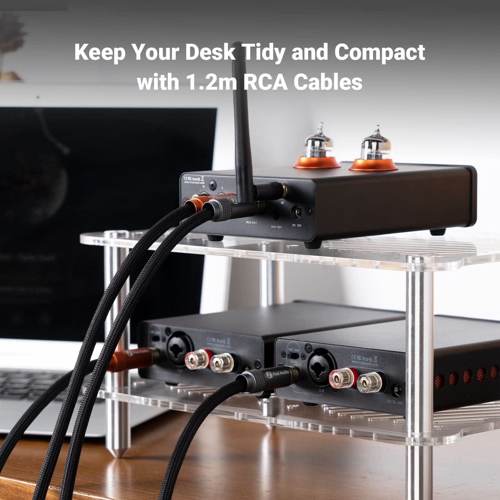 Fosi Audio 2-RCA Stereo Cable, 0.3m gallery 5