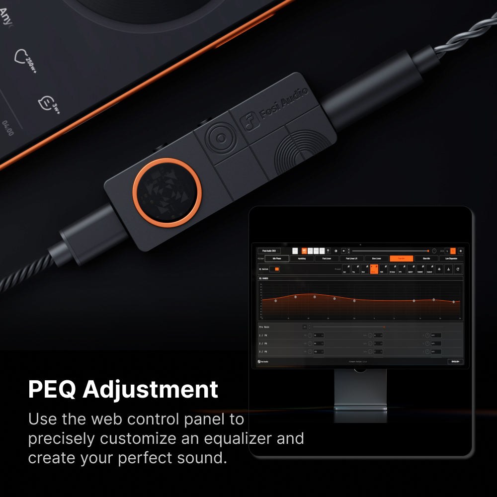 Fosi Audio DS3 Mini USB DAC/Headphone Amp, Black gallery 6