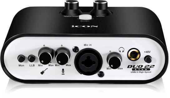 iCON Pro Audio Duo22 Dyna 2x2 USB Recording Interface w/ 127dB Dynamic Range gallery 2