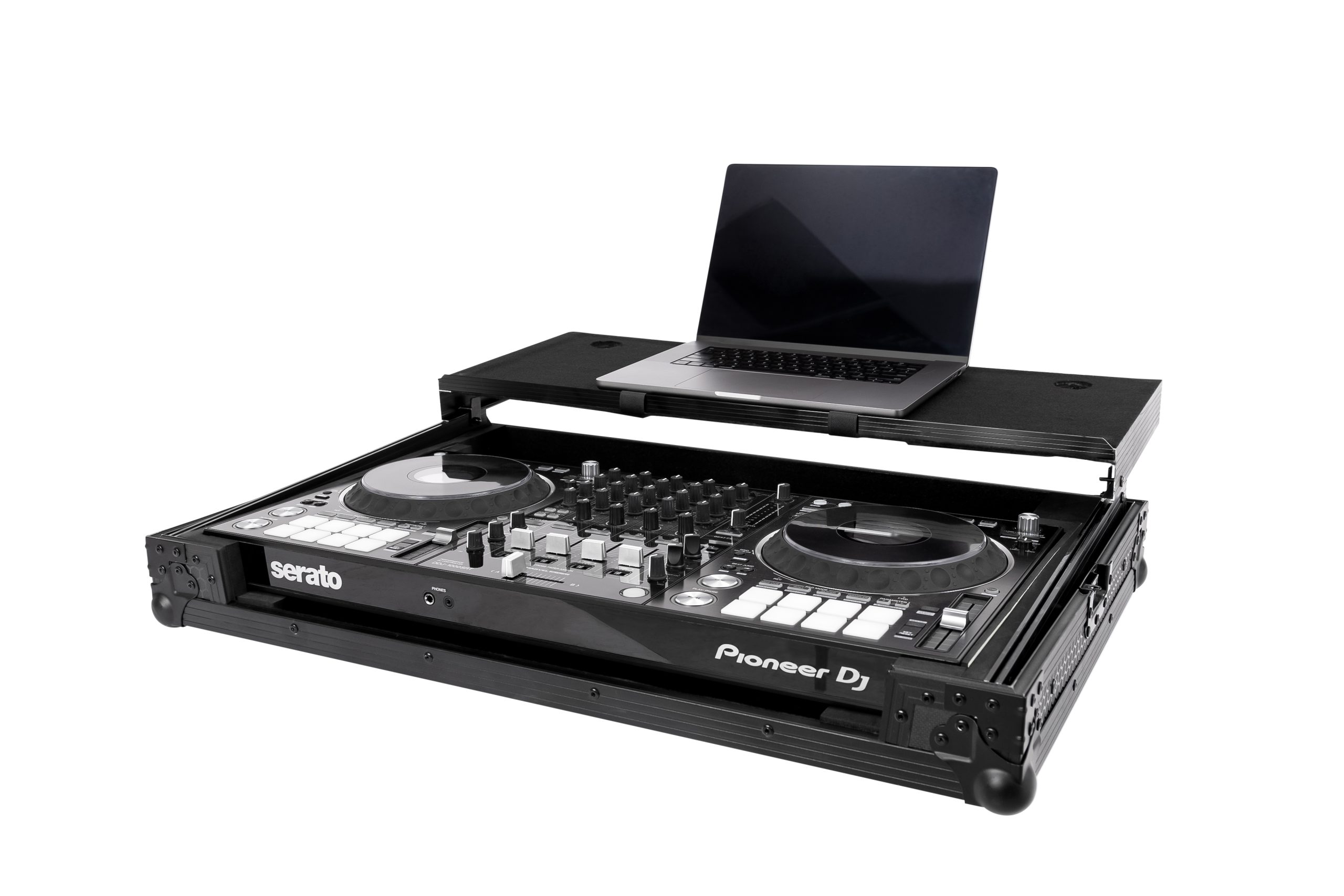 Pitch Black Flight Case for DDJ-FLX10 w/ Laptop Platform gallery 1