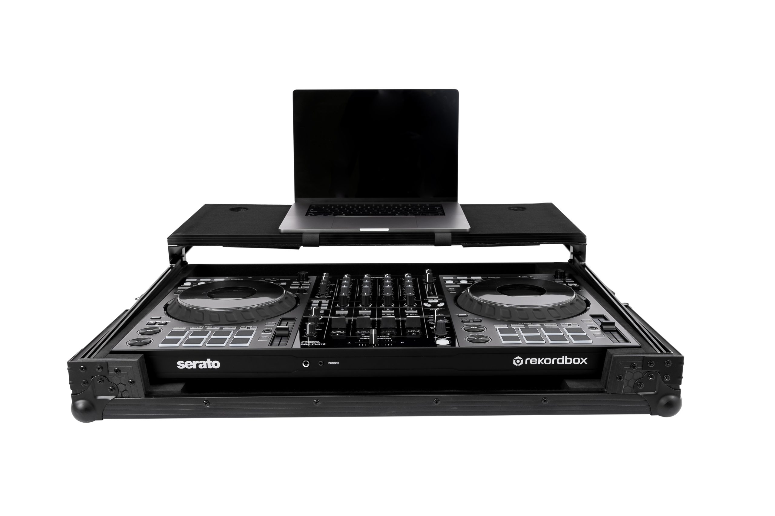 Pitch Black Flight Case for DDJ-FLX10 w/ Laptop Platform gallery 2